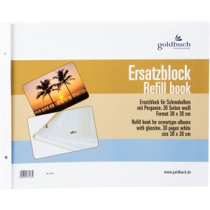 Goldbuch Blocco di ricambio 38x30 cm bianco