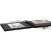 Album fotografico ad anelli nero con copertina in lino 20,0 x20,0 cm A66FA