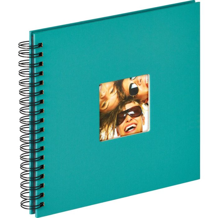 Walther Album a spirale Fun verde petrolio 26x25 cm 40 pagine nere