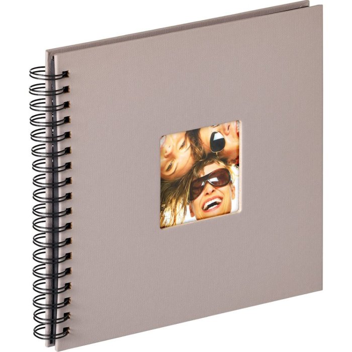 Walther Album a spirale Fun grigio 26x25 cm 40 pagine nere