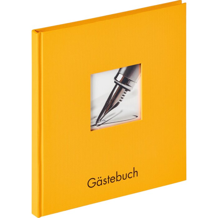 Walther Libro degli ospiti Fun 23x25 cm giallo mais 72 pagine bianche