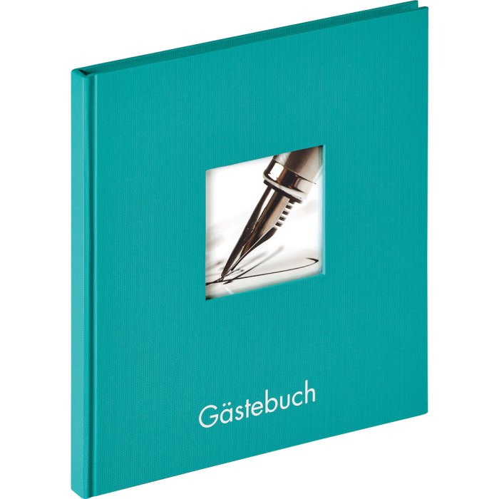 Libro degli ospiti Walther Fun verde petrolio 23x25 cm 72 pagine bianche