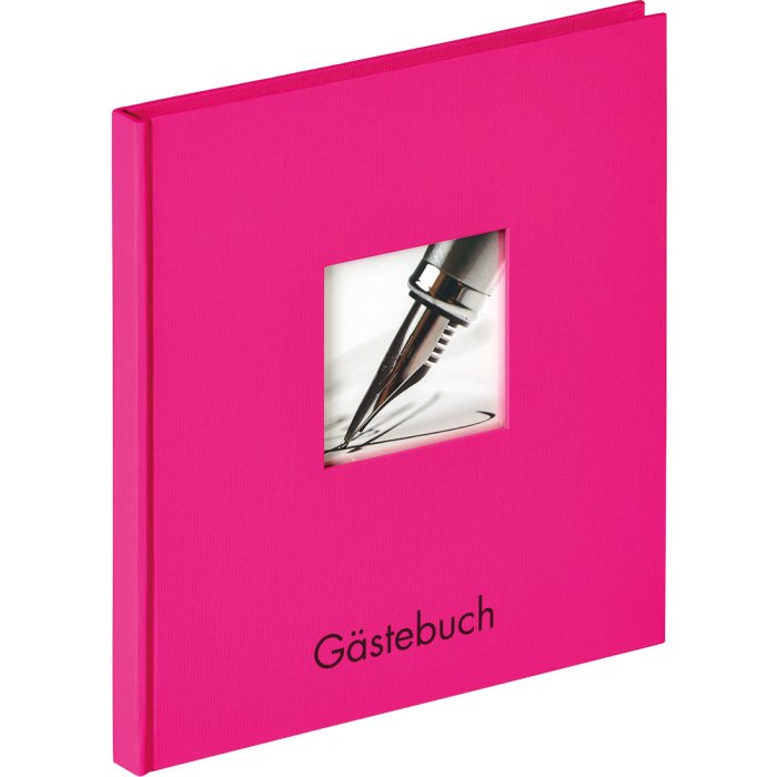 Walther Guestbook Fun rosa 23x25 cm 72 pagine bianche