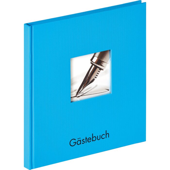 Libro degli ospiti Walther Fun ocean blue 23x25 cm 72 pagine bianche