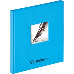 Libro degli ospiti Walther Fun ocean blue 23x25 cm 72...