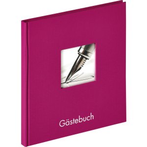 Walther Guestbook Fun viola 23x25 cm 72 pagine bianche