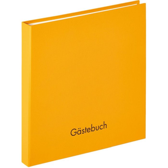 Walther Libro degli ospiti a spirale Fun corn giallo 26x25 cm 50 pagine bianche