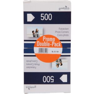 Goldbuch Angoli fotografici 2x500 Confezione doppia di...
