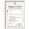 Walther Cornice per quadri Costruzione 21x30 cm bianco DIN A4 Cornice per certificati