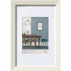 Cornice in legno Fiorito 40x50 cm bianco