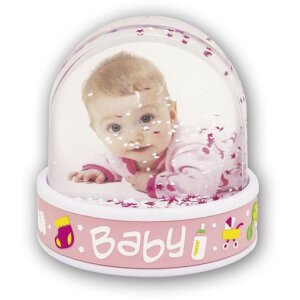 Palla glitterata Baby Pink 6,5x6,2 cm