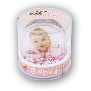 Palla glitterata Baby Pink 6,5x6,2 cm