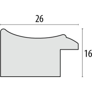 Cornice per quadri Tamigi marrone 15x20 cm