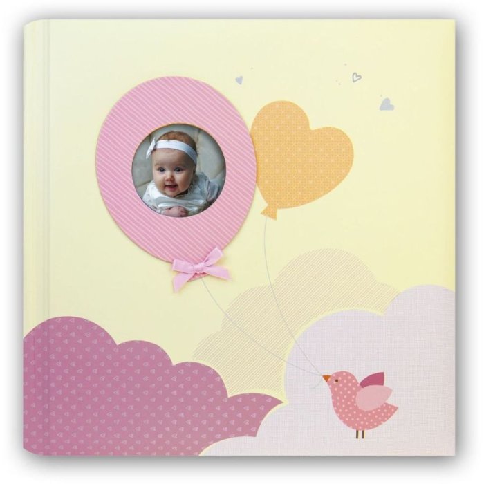 Album per bambini Penelope rosa 24x24 cm