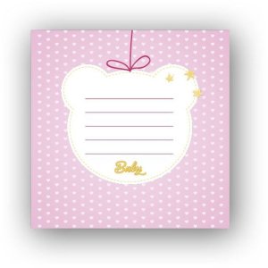 Album per bambini Mia 24x24 cm rosa