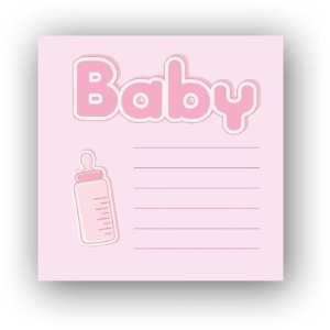 Album per bambini Bebe 24x24 cm rosa