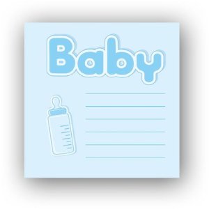 Album Bebe 24x24 cm blu