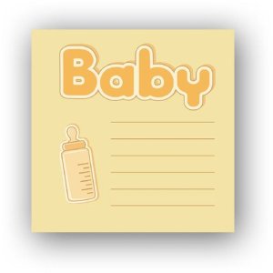 ZEP Album per bambini Bebe arancione 24x24 cm 40 pagine bianche