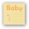 ZEP Album per bambini Bebe arancione 24x24 cm 40 pagine bianche