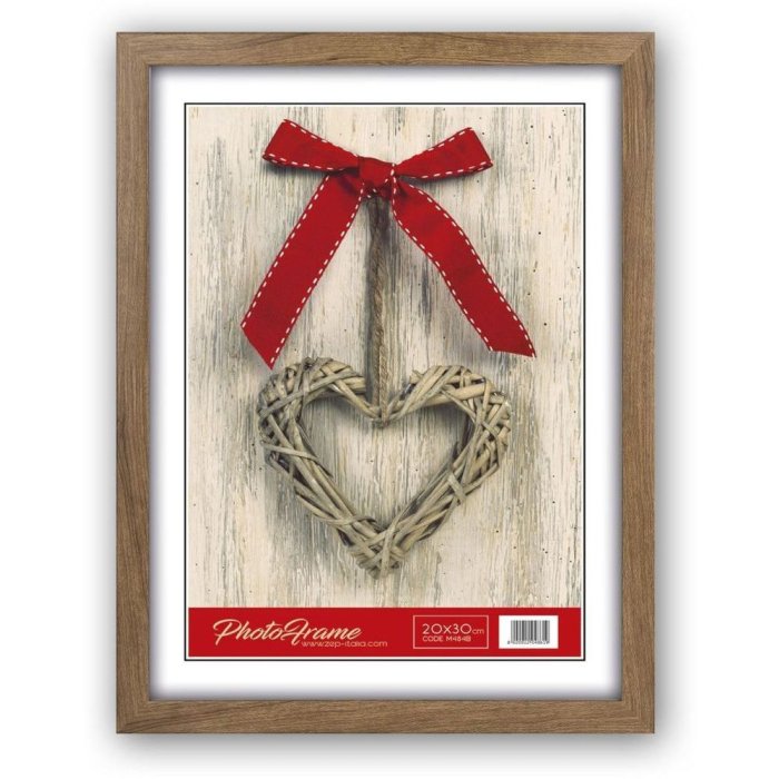 Cornice di legno Basic M48 marrone 13x18 cm