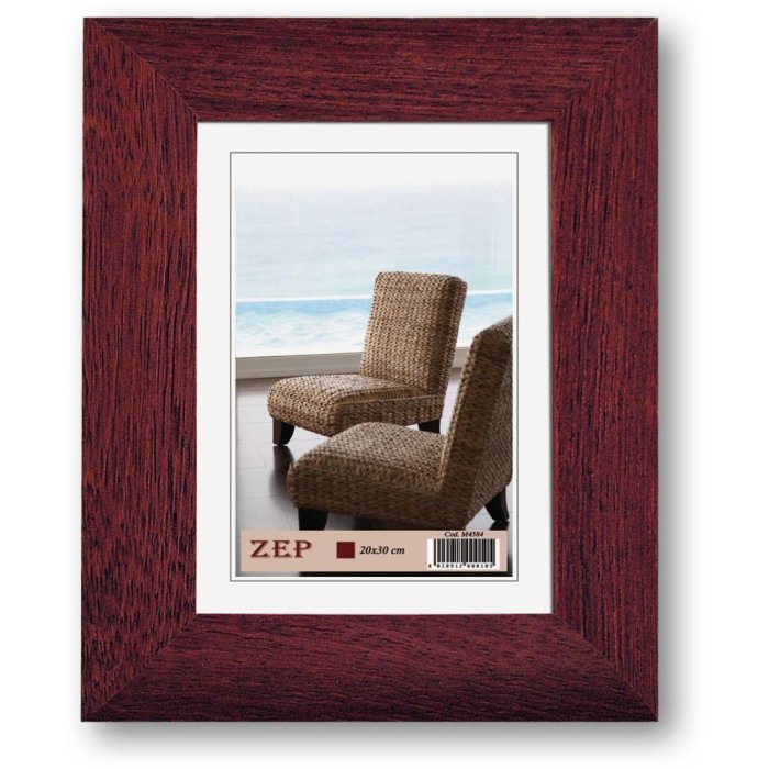 Cornice di legno ZEP Basic M45 rosso 15x20 cm