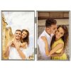Cornice per foto Berna argento Doppia cornice