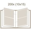 Deknudt Stock Album A40H grigio da 100 a 300 foto 10x15 cm