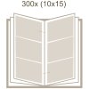 Deknudt Stock Album A40H grigio da 100 a 300 foto 10x15 cm