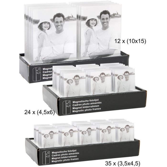 Cornice magnetica in acrilico Deknudt 3 dimensioni fino a 10x15 cm