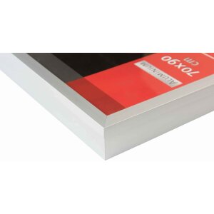 Cornice per maglietta 70x90 cm vetro acrilico argento