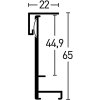 Cornice per maglietta 70x90 cm vetro acrilico argento
