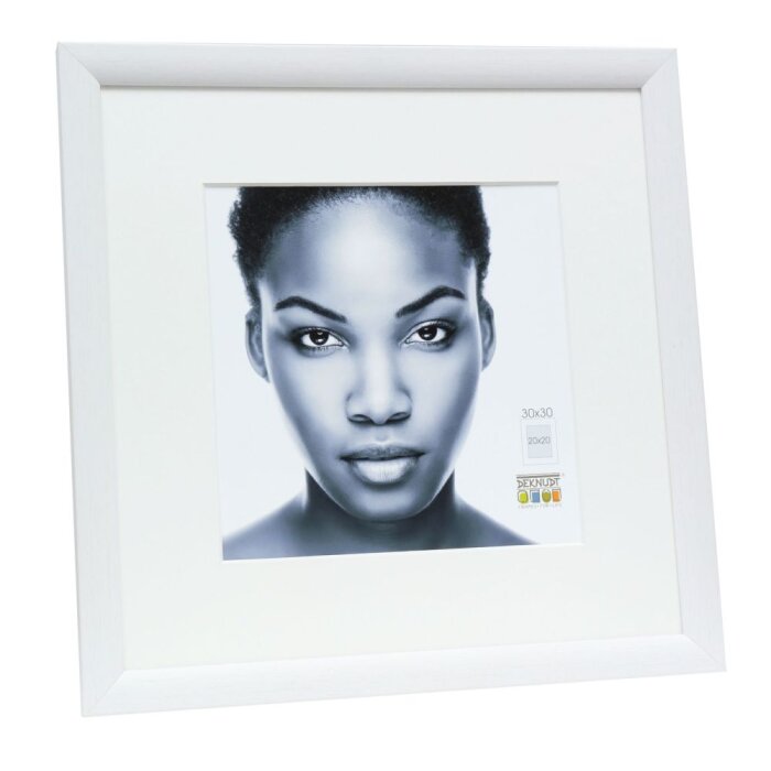 Telaio in legno S54SF1P1 con passe-partout bianco