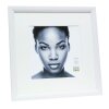 Telaio in legno S54SF1P1 con passe-partout bianco
