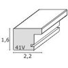 Galleria in plastica Gallerina S41V struttura bianca