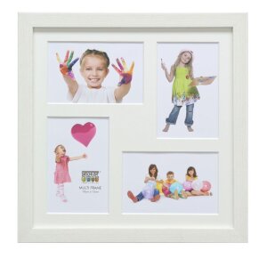 Cornice S41VF1P bianca da 4 a 8 foto 10x15 cm