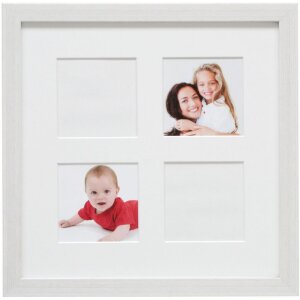 Cornice S41VF1P bianca da 4 a 8 foto 10x15 cm