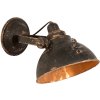 6lmp481 Clayre Eef - Lampada da parete nera 21x30x19 cm