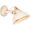 6LMP481W Clayre Eef - Portalampada a parete bianco 21x30x19 cm