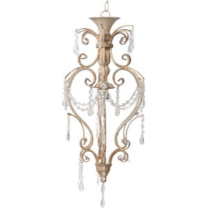 Lampada a sospensione 32x70 cm beige