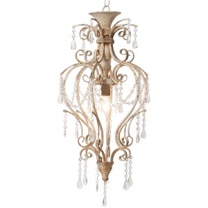 Lampada a sospensione 32x70 cm beige