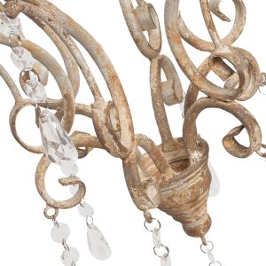 Lampada a sospensione 32x70 cm beige