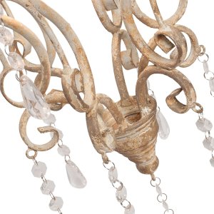 Lampada a sospensione 32x70 cm beige