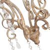 Lampada a sospensione 32x70 cm beige