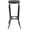 Sgabello Clayre & Eef 37x72 cm nero