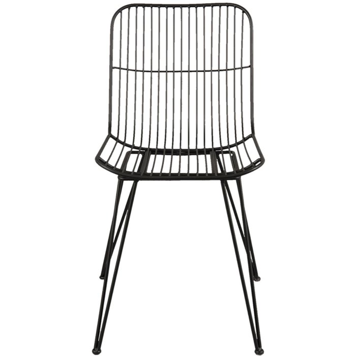 Sedia nera- 42x55x83 cm in ferro