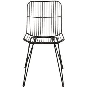 Sedia nera- 42x55x83 cm in ferro