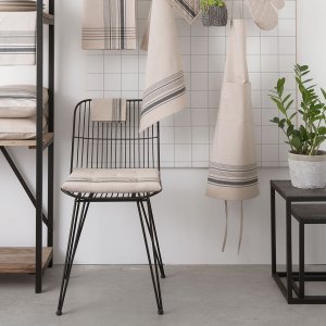 Sedia nera- 42x55x83 cm in ferro