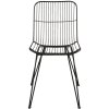 Sedia nera- 42x55x83 cm in ferro