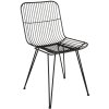 Sedia nera- 42x55x83 cm in ferro