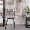 Sedia nera- 42x55x83 cm in ferro